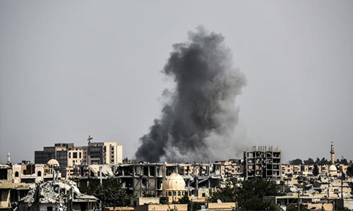ataque de la coalición liderada por EEUU en Siria Damasco califica de agresión los ataques de la coalición en Siria